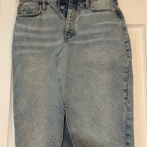 Old Navy Light Blue Denim Skirt